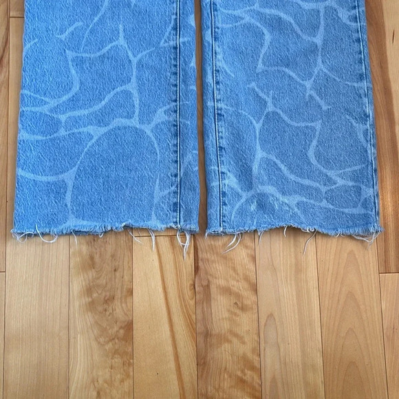 GARAGE | Wide Leg Jean - Ocean Blue - Picture 6 of 7